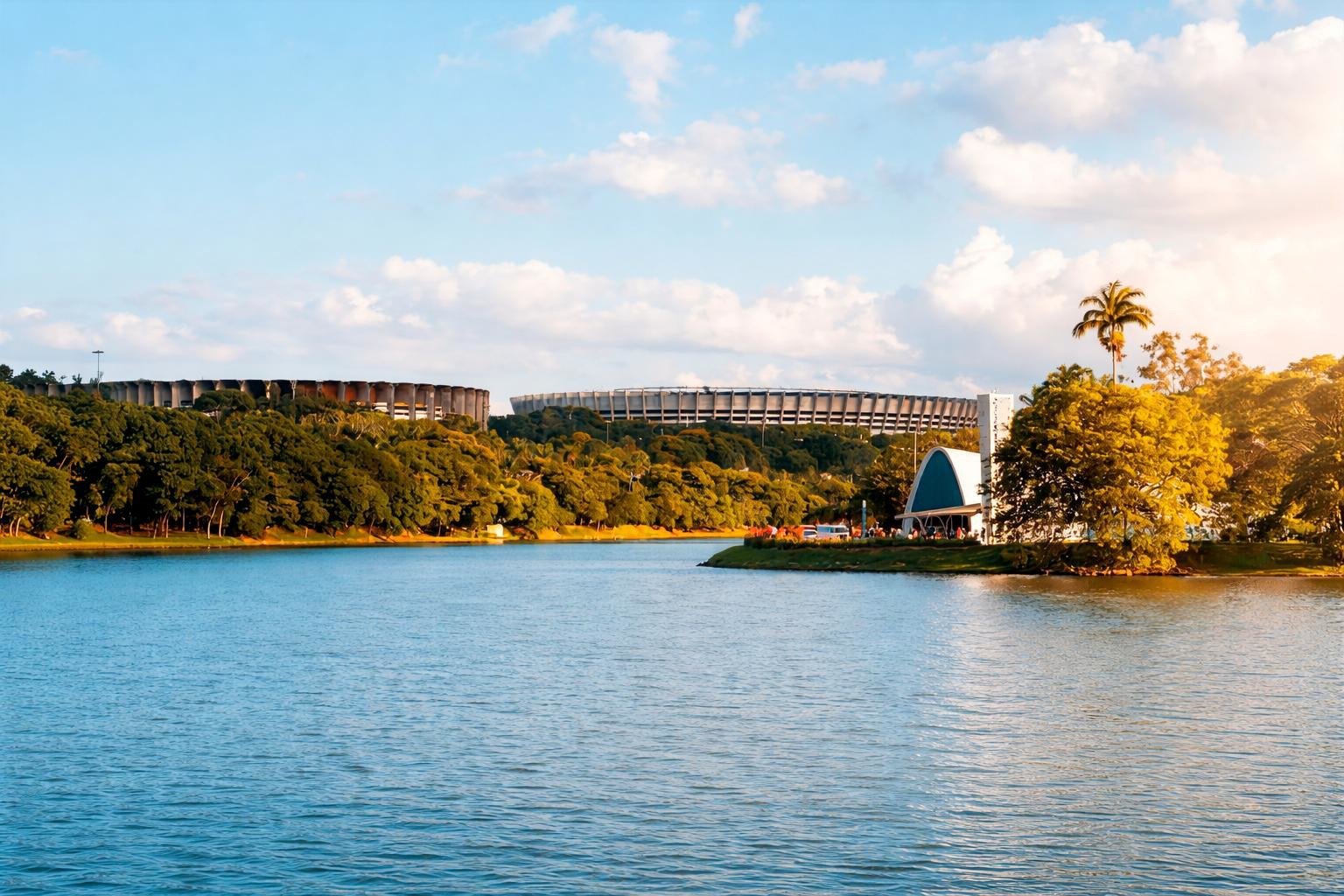 Lagoa da Pampulha, cartão postal de Belo Horizonte, Minas Gerais